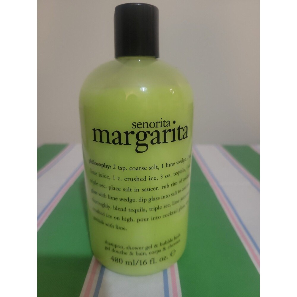Philosophy Senorita Margarita 3-in-1 Shower Gel Shampoo And Bubble Bath 16oz NEW